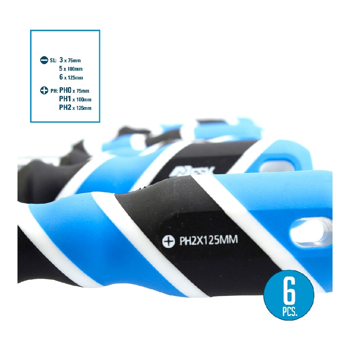 Skruvmejselset Ferrestock (6 pcs) - 11
