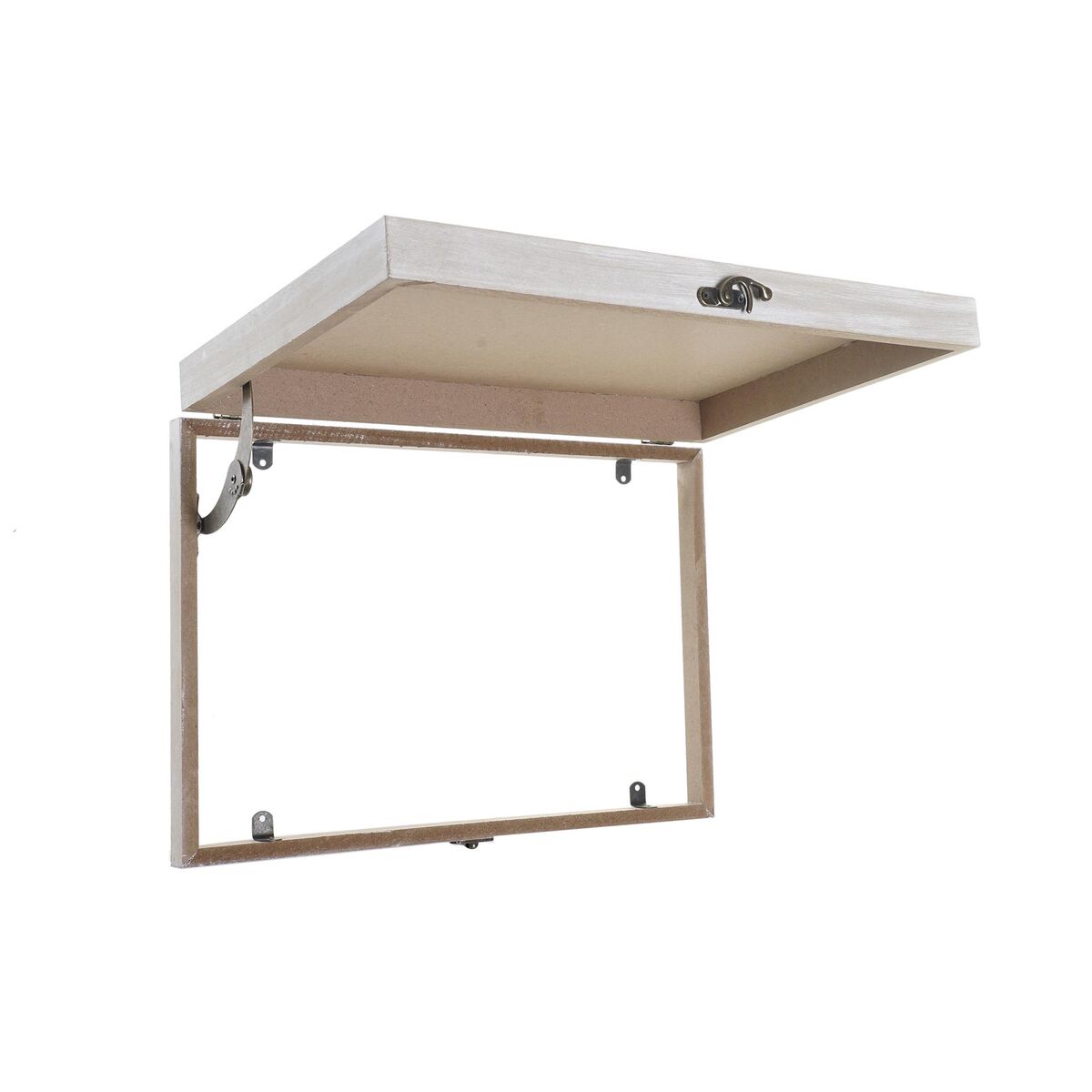 Dekorationslåda DKD Home Decor Gul Beige Rosa Trä MDF Virágok Vas Räknare (2 antal) - 2