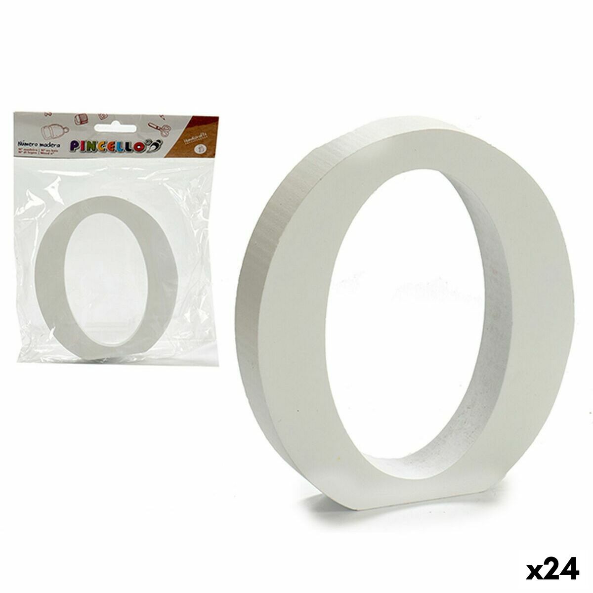 Brev Pincello O Vit Trä 2 x 16 x 14,5 cm (24 antal) - 3