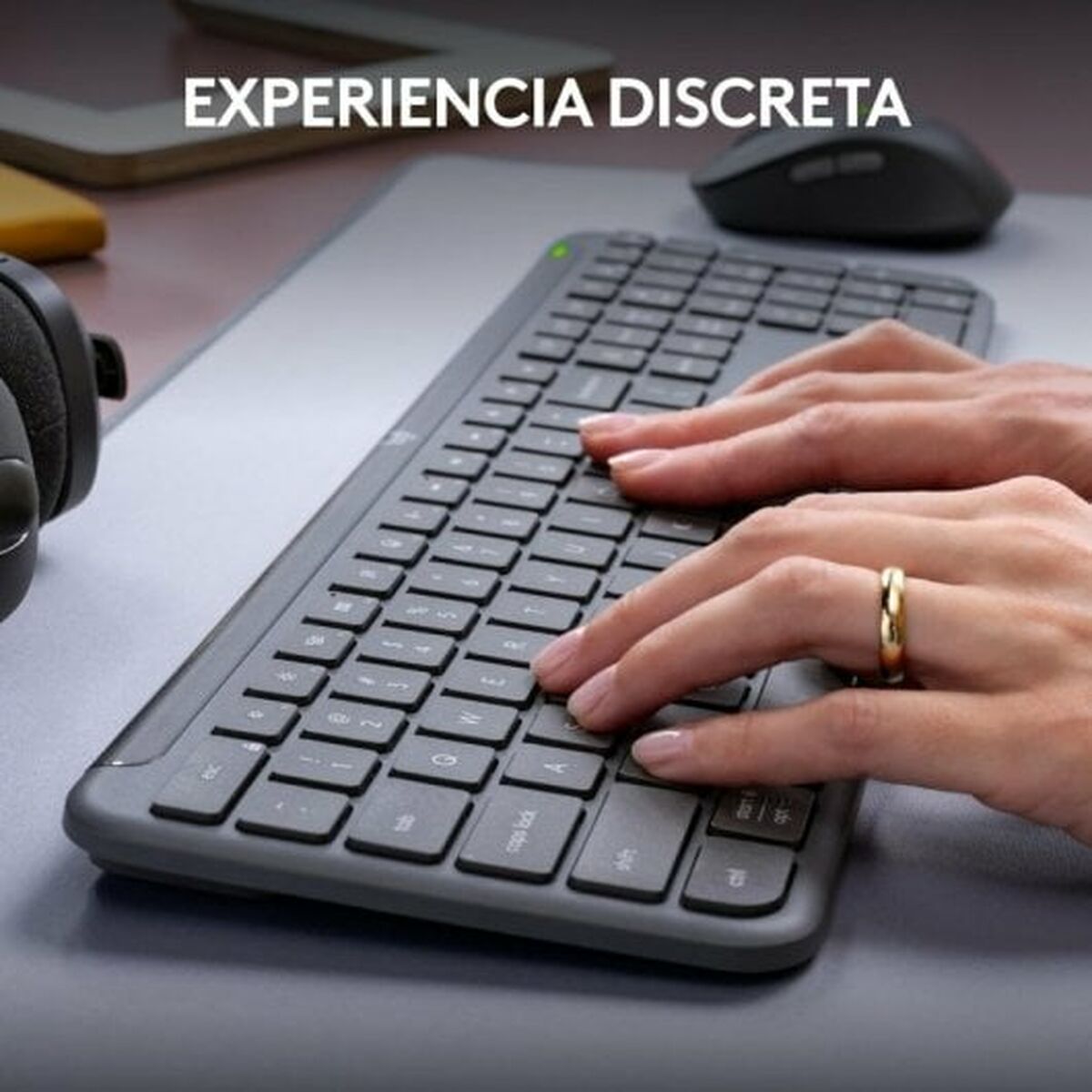 Tangentbord Logitech Grå Qwerty Spanska QWERTY - 6