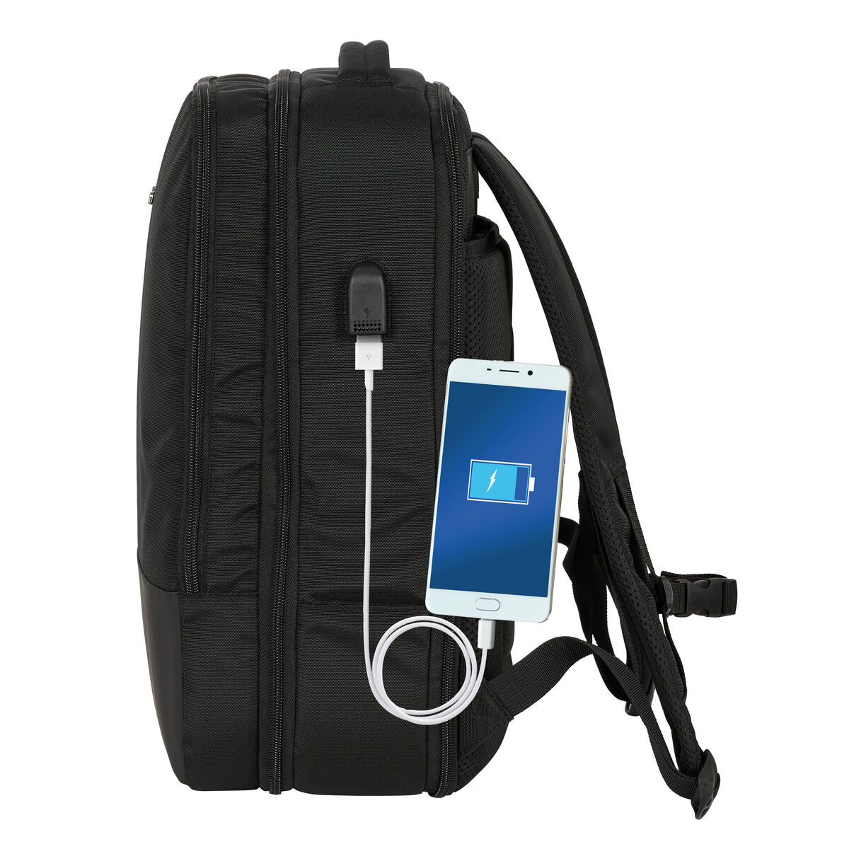 Ryggsäck Safta Multisports Resa Svart Business 30 x 44 x 16 cm - 8