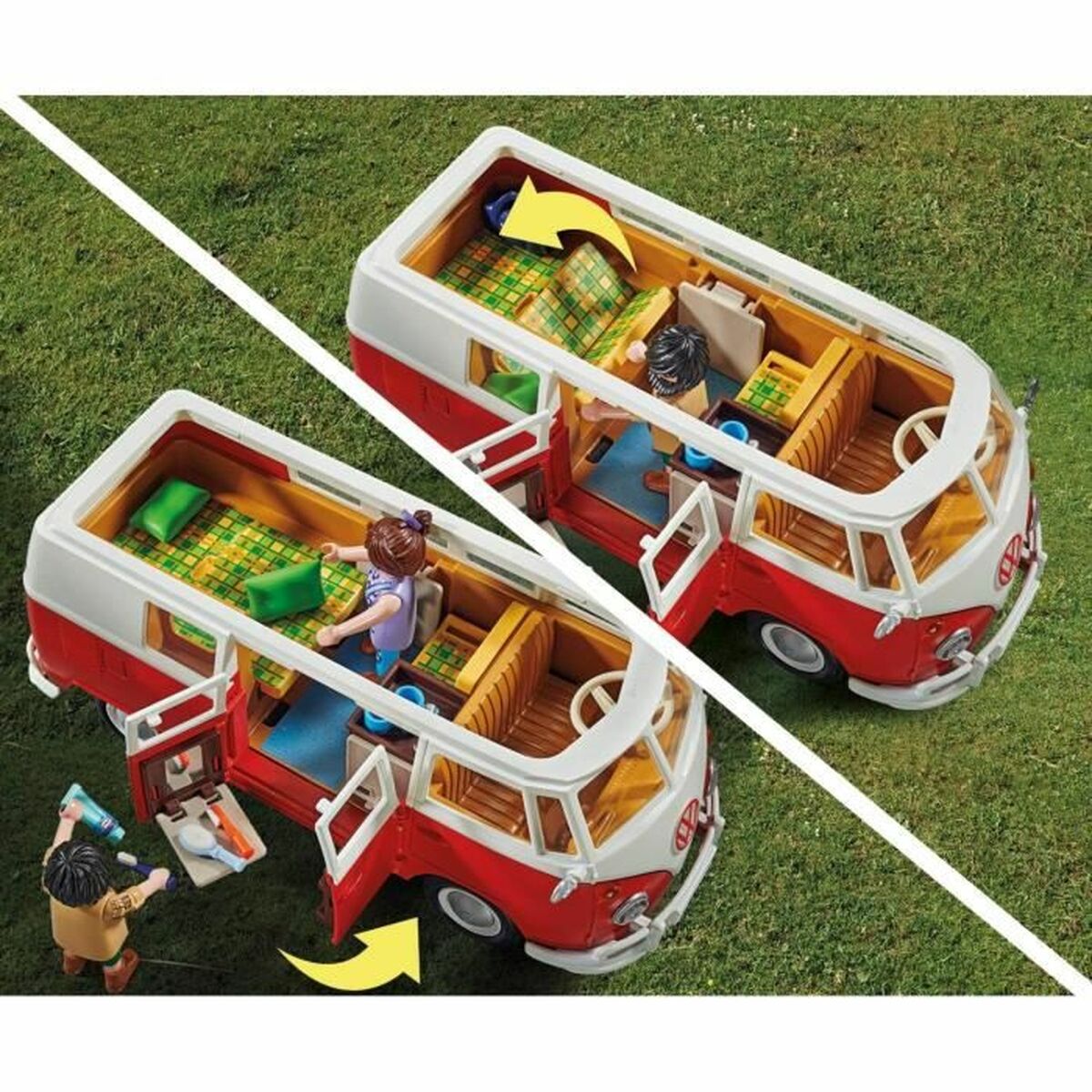 Fordonsspel Playmobil 70176 Volkswagen T1 Bus Röd - 5