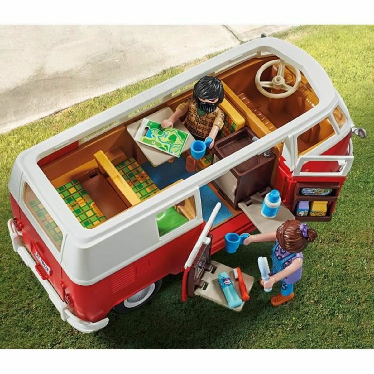 Fordonsspel Playmobil 70176 Volkswagen T1 Bus Röd - 3