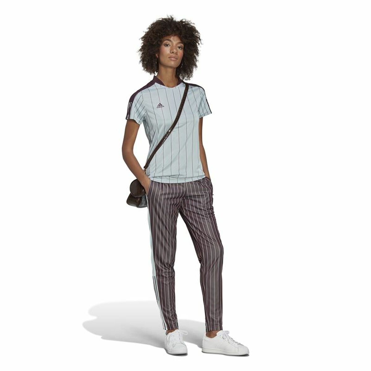 Långa träningsbyxor Adidas Brun Kvinna - 4
