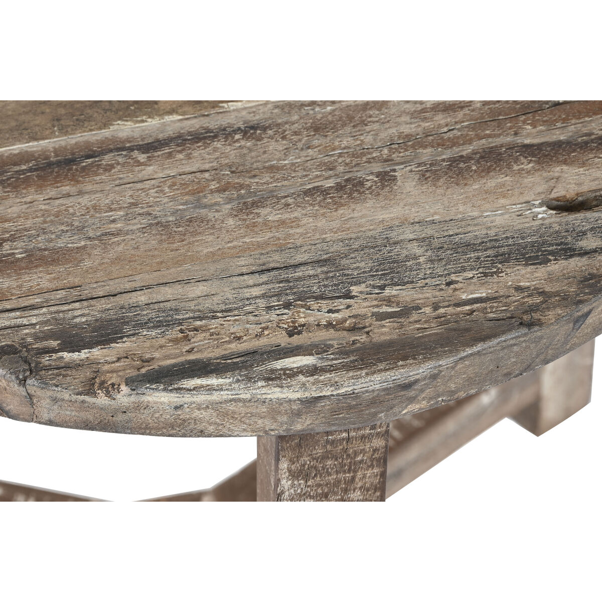 Sidobord Home ESPRIT Vit Brun 45 x 45 x 45 cm - 2