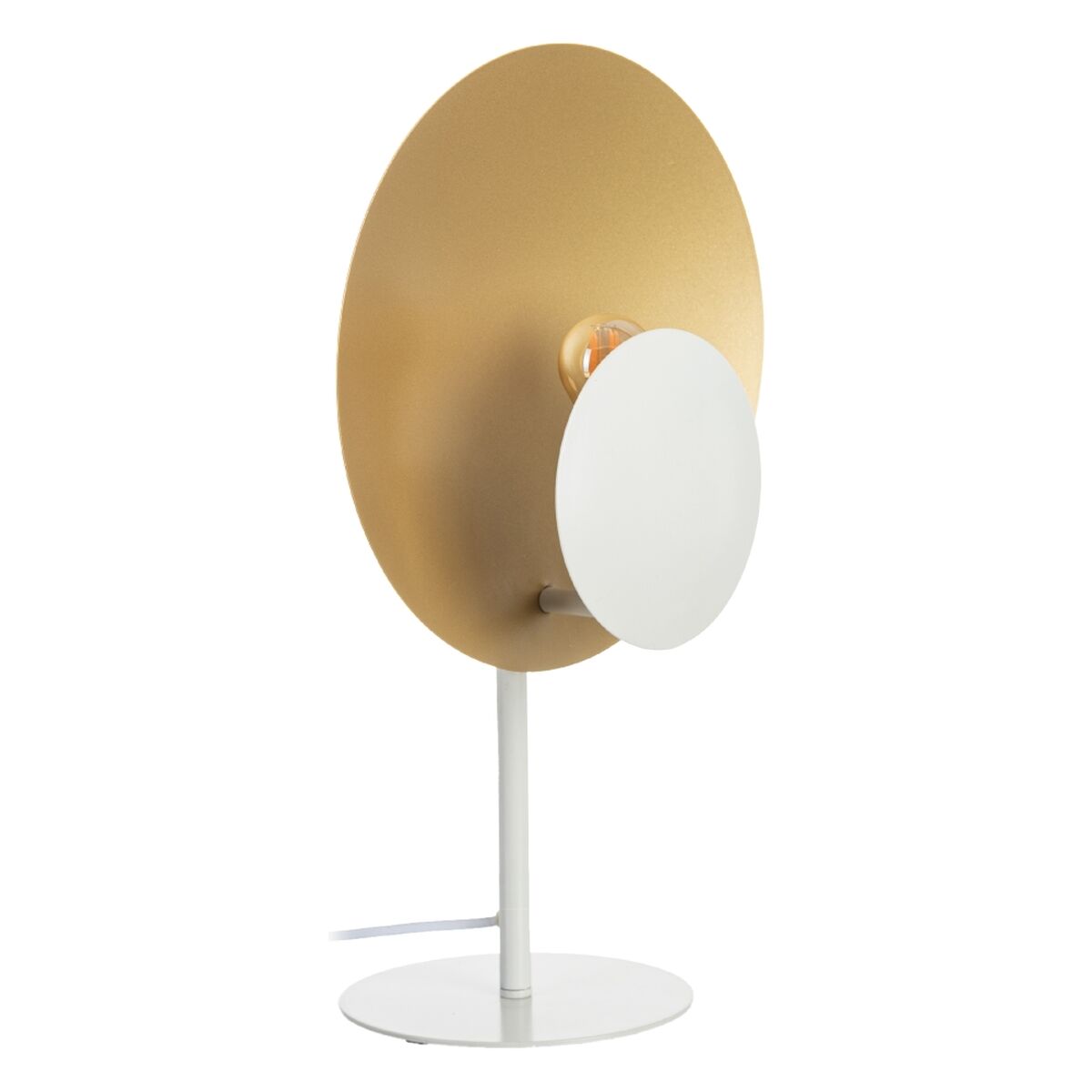 Bordslampa Vit Gyllene Järn 60 W 220 V 240 V 220-240 V 30 x 17,5 x 46 cm - 7