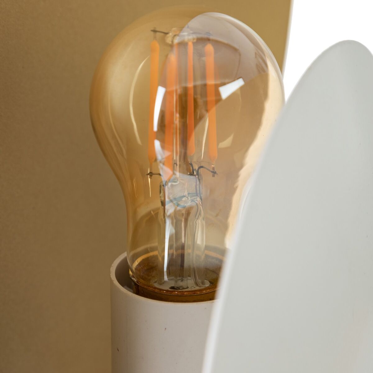 Bordslampa Vit Gyllene Järn 60 W 220 V 240 V 220-240 V 30 x 17,5 x 46 cm - 4