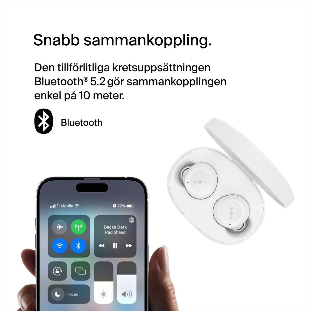 Trådlösa Hörlurar Belkin AUC009BTWH - 2