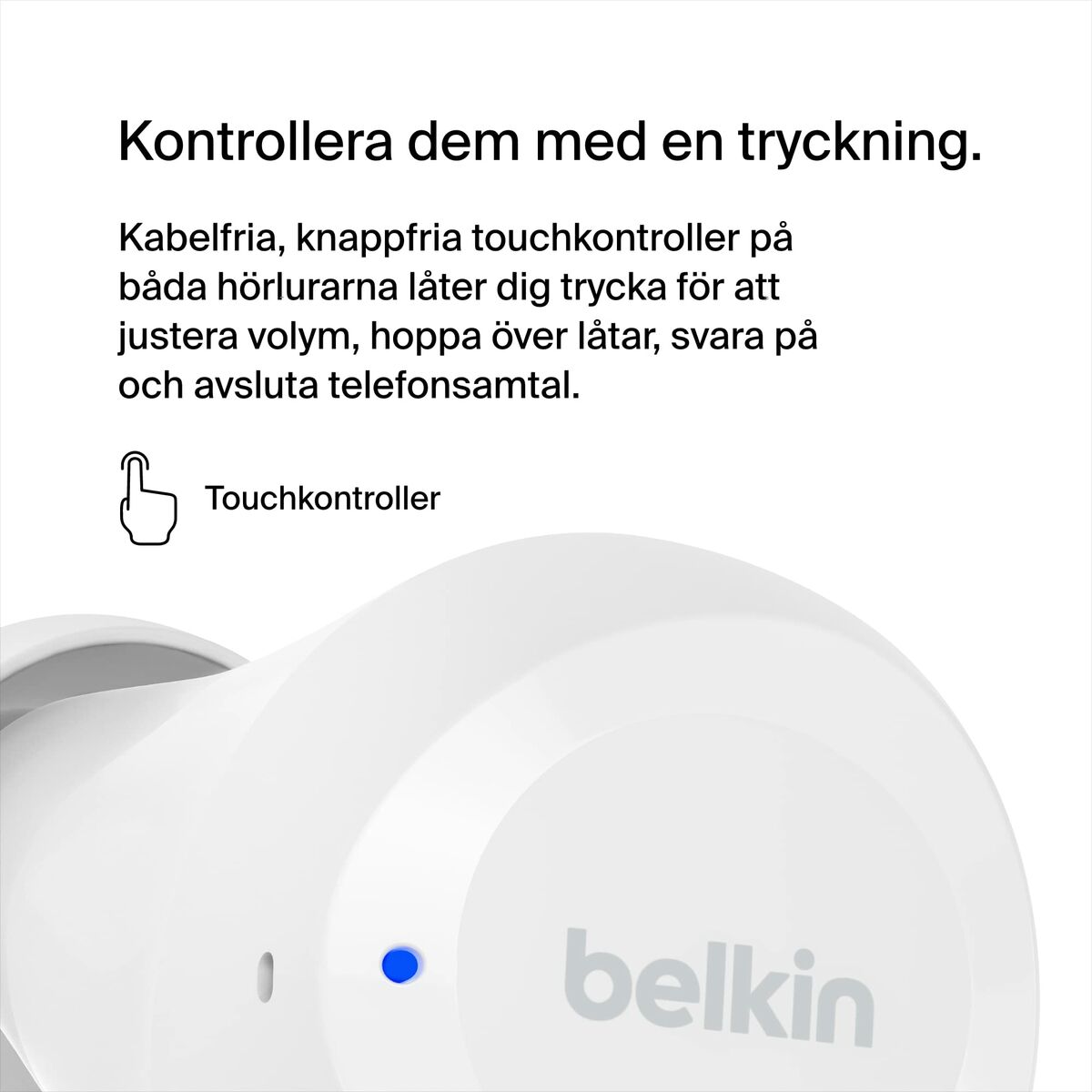 Trådlösa Hörlurar Belkin AUC009BTWH - 5