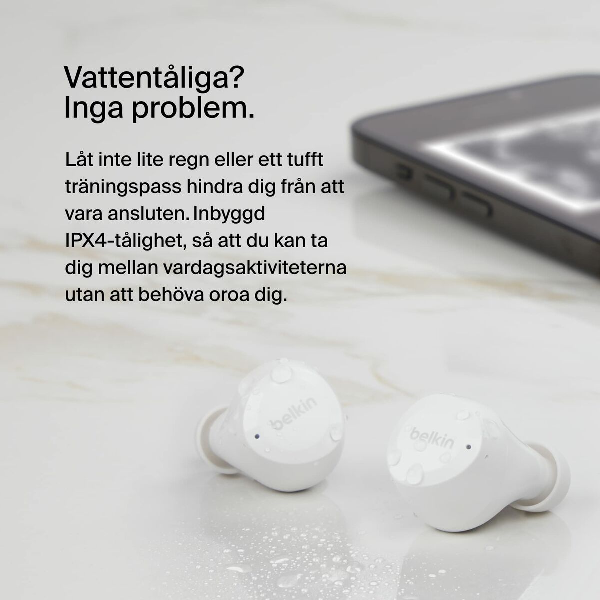 Trådlösa Hörlurar Belkin AUC009BTWH - 6