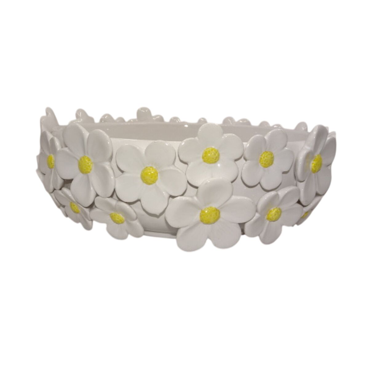 Prydnadsfigur Home ESPRIT Gul Vit Shabby Chic