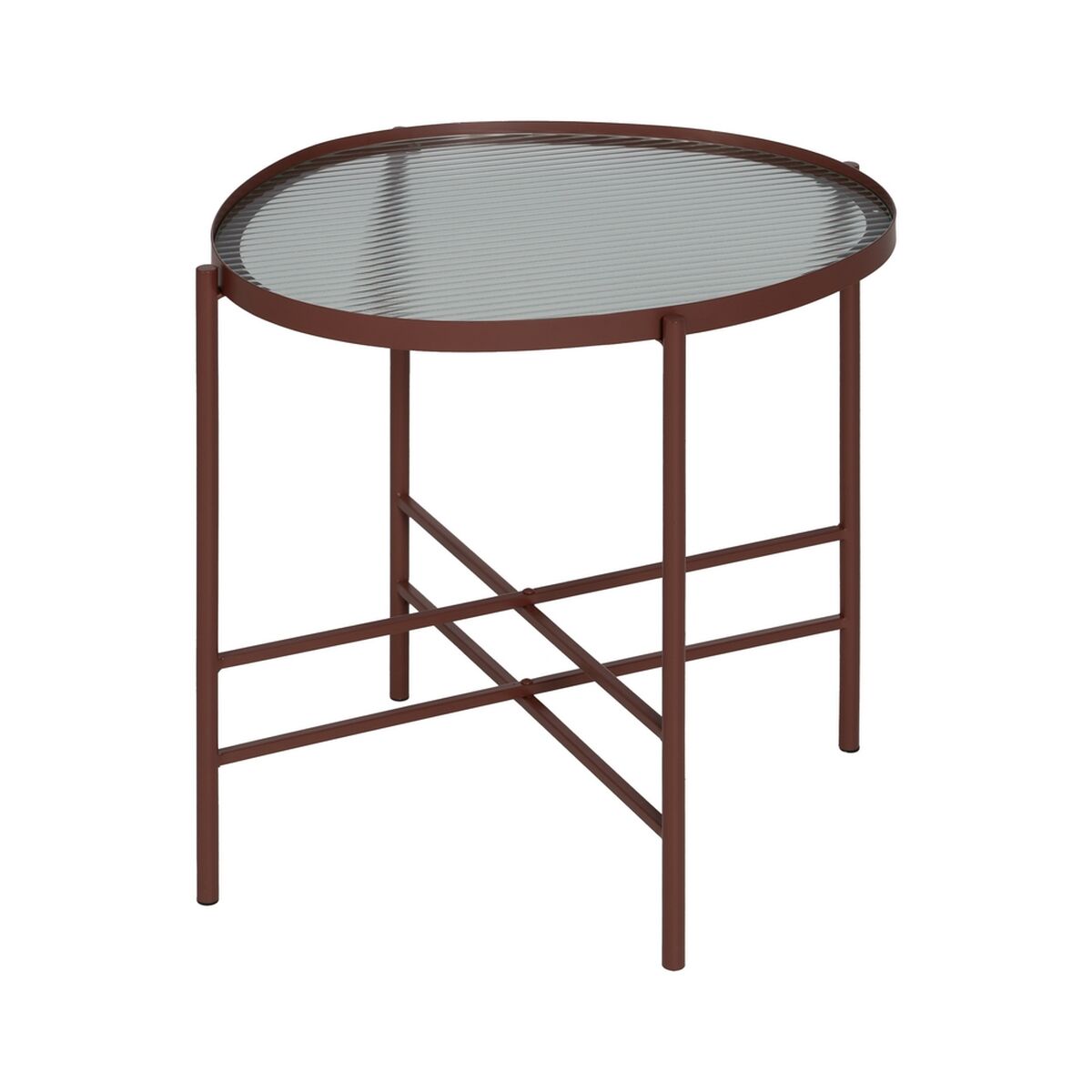 Sidobord Takpanna Glas Järn 55 x 47 x 54 cm