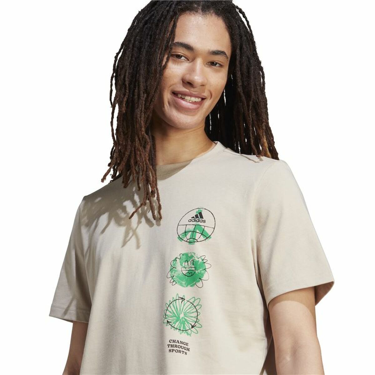 T-shirt Adidas Change Triple Beige - 4