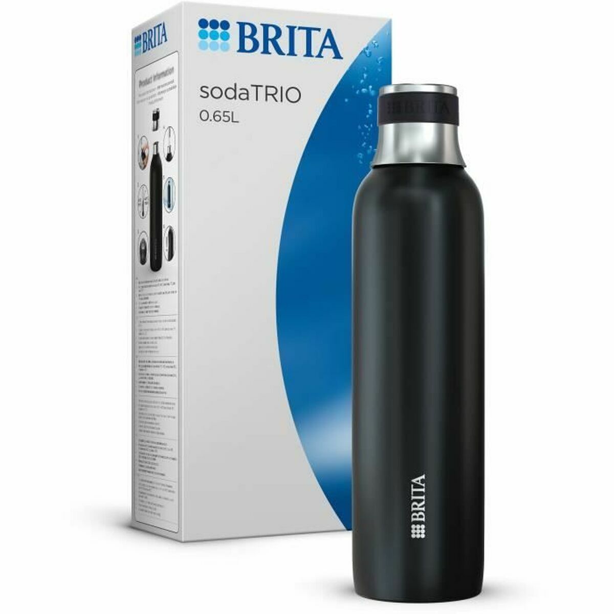 Termos Brita 1046736 Svart Silvrig Rostfritt stål 650 ml