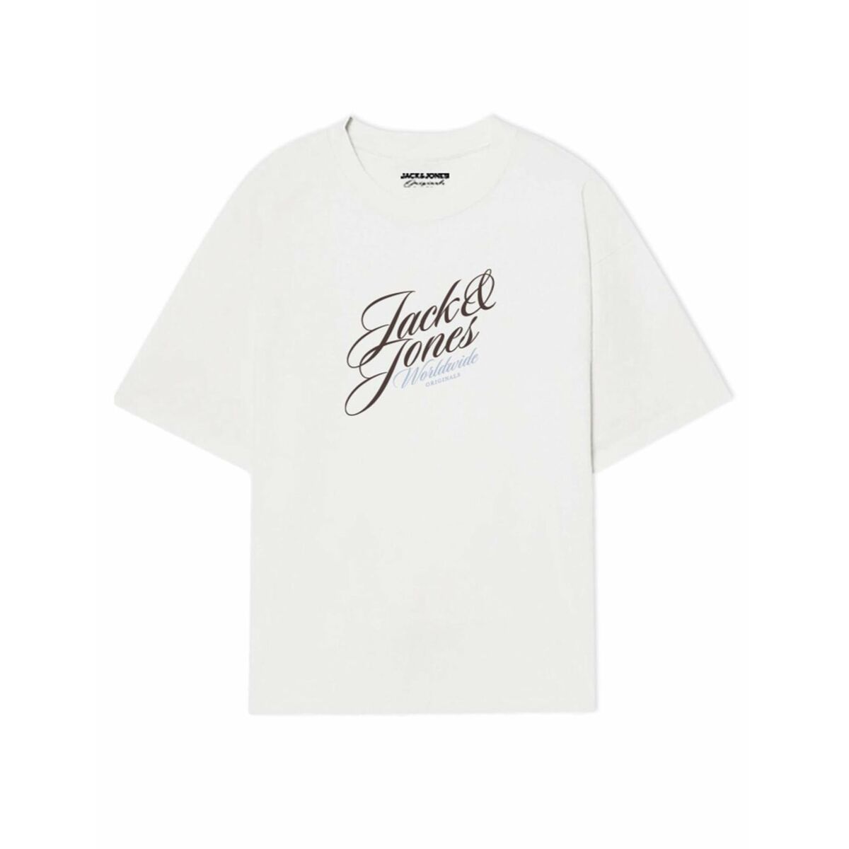 T-shirt med kortärm Herr Jack & Jones JORINWOOD TEE SS CREW NECK FST 12284732 Vit