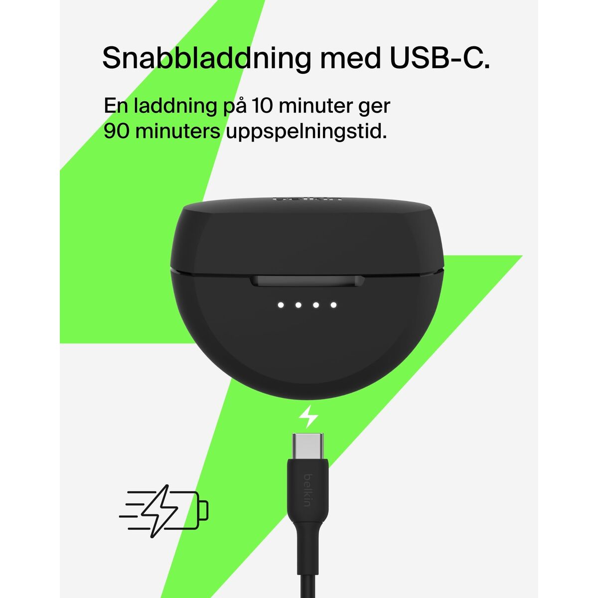 Hörlurar Belkin AUC012BTBK - 5