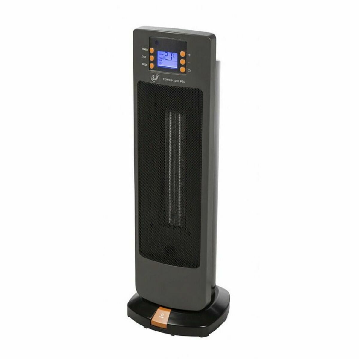 Elektriskt keramiskt värmeelement S&P TOWER- 2000 PTC 2000 W Svart - 2