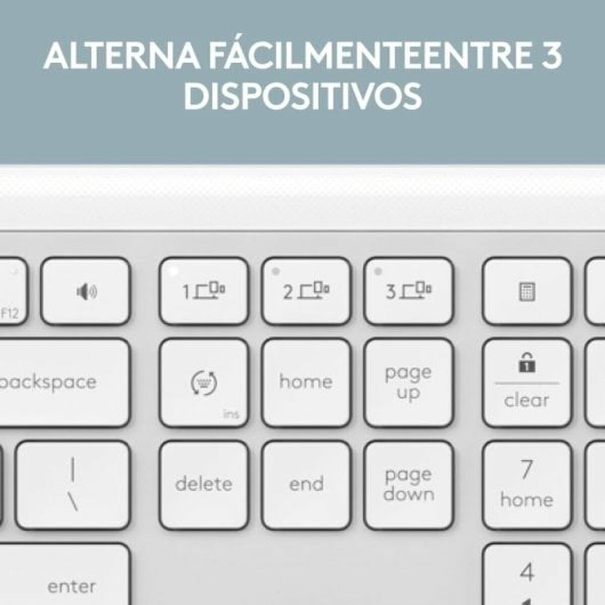 Tangentbord Logitech Vit Qwerty Spanska QWERTY - 7