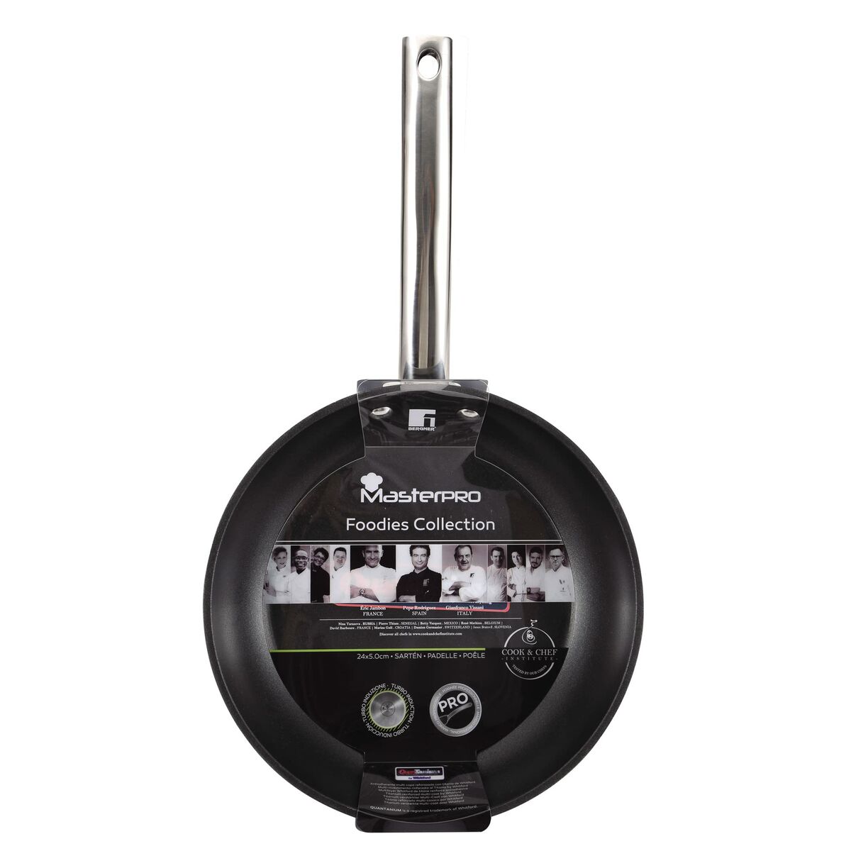 Stekpanna Masterpro Q2529 Svart Ø 30 cm Smitt aluminium - 4