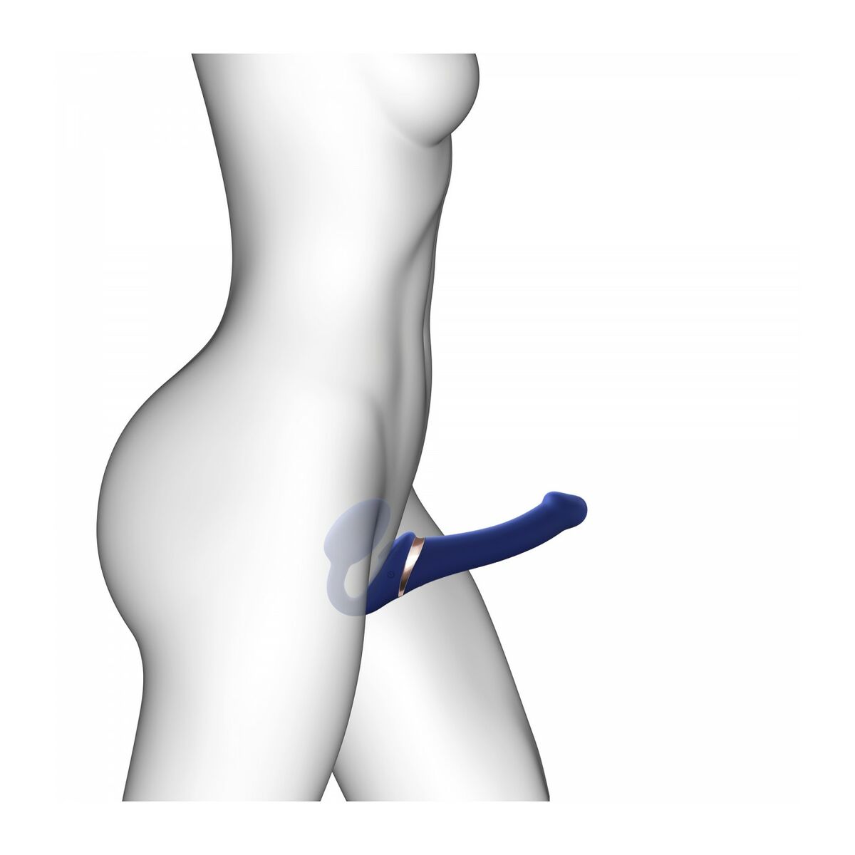 Vibrator Strap-on-me 6017401 Blå L - 5