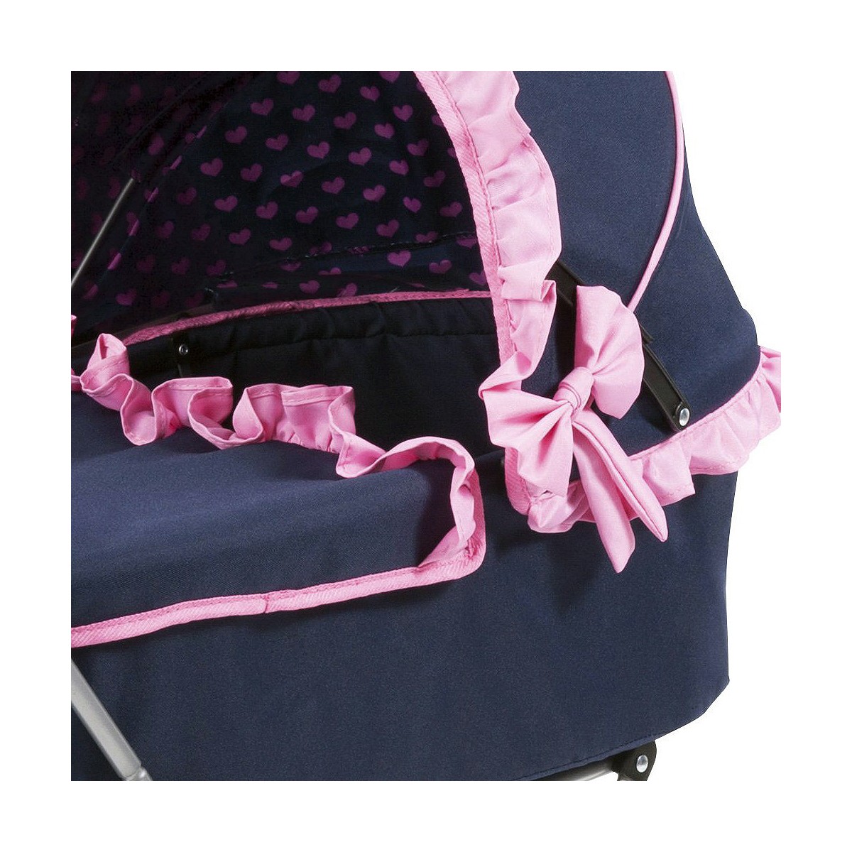 Dockvagn Reig Dolls Pram Marinblå 64 cm - 8