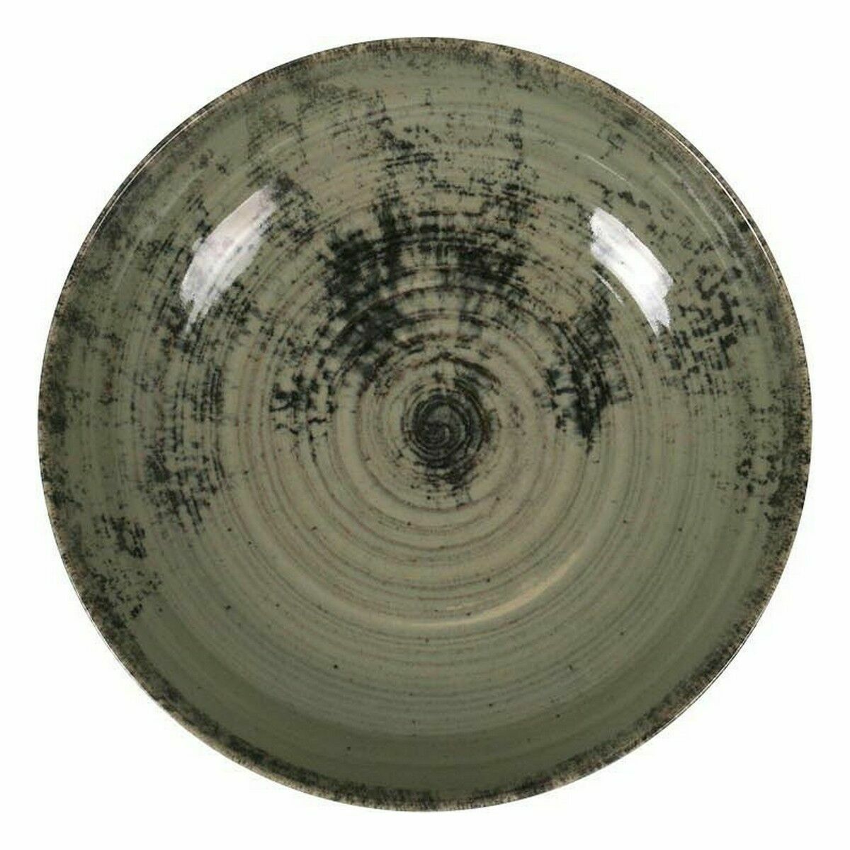 Djup tallrik La Mediterránea Aspe Grön Ø 22,7 x 5 cm (12 antal) - 2