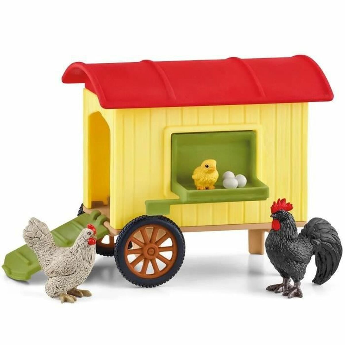 Leksakspaket Schleich Mobile Chicken Coop Plast