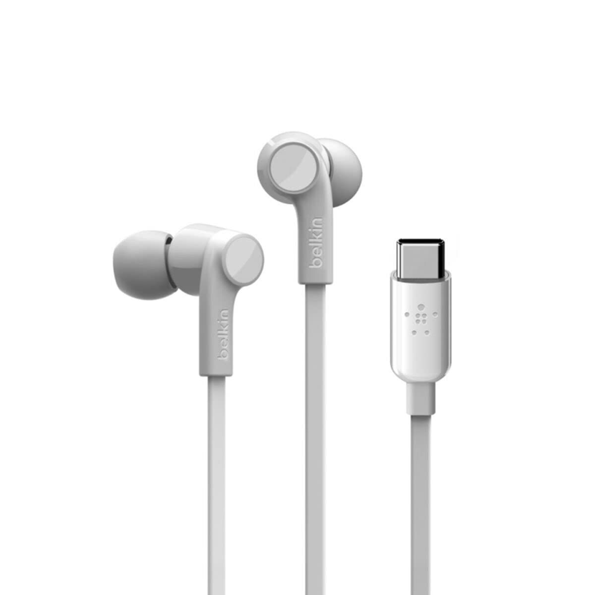 Hörlurar med Mikrofon Belkin G3H0002BTWHT Vit