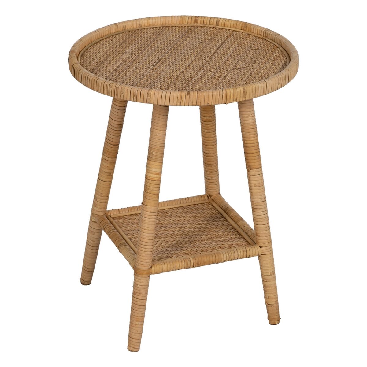 Sidobord Beige Rattan 45 x 45 x 56,5 cm