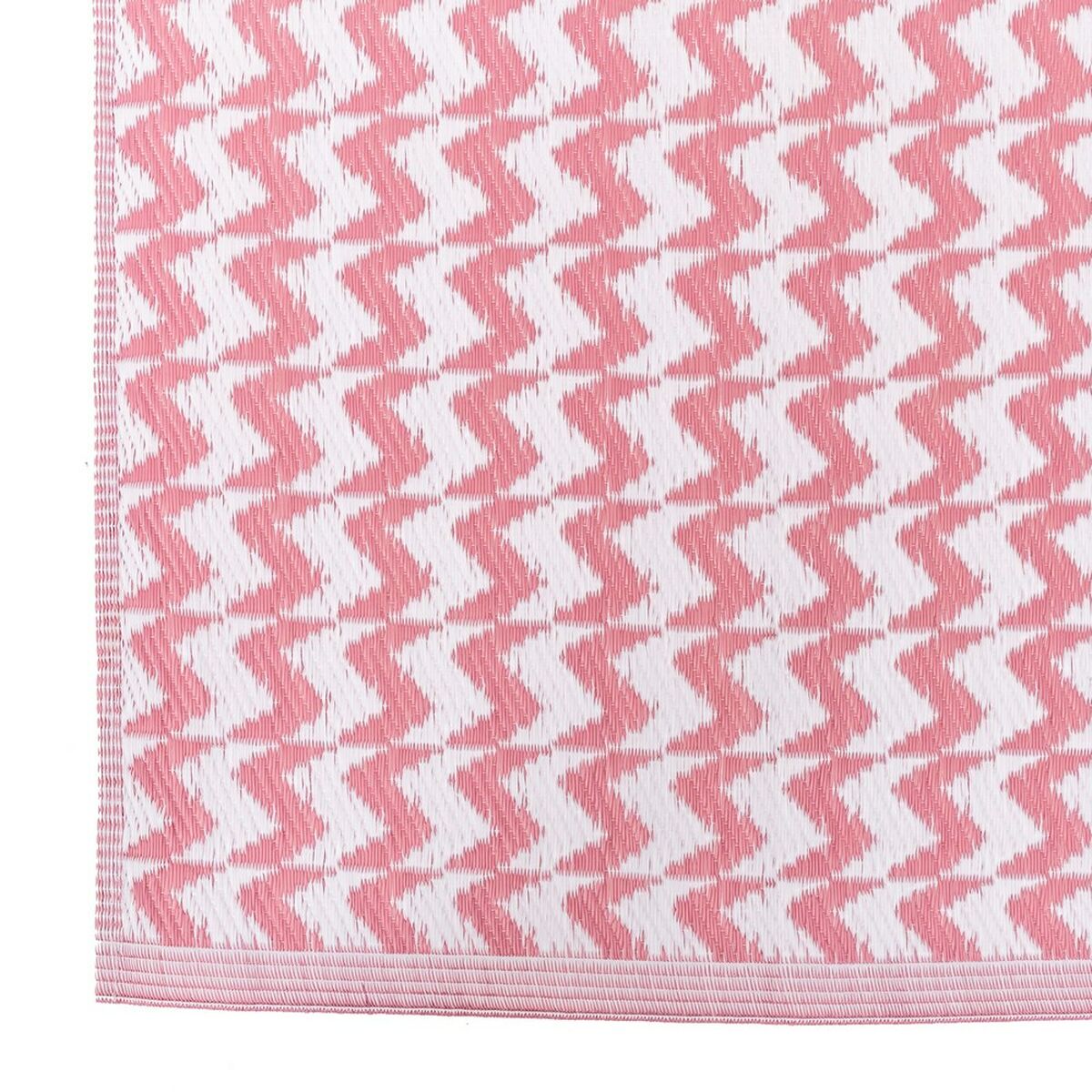 Utomhusmatta Naxos 160 x 230 x 0,5 cm Rosa Vit polypropen - 3