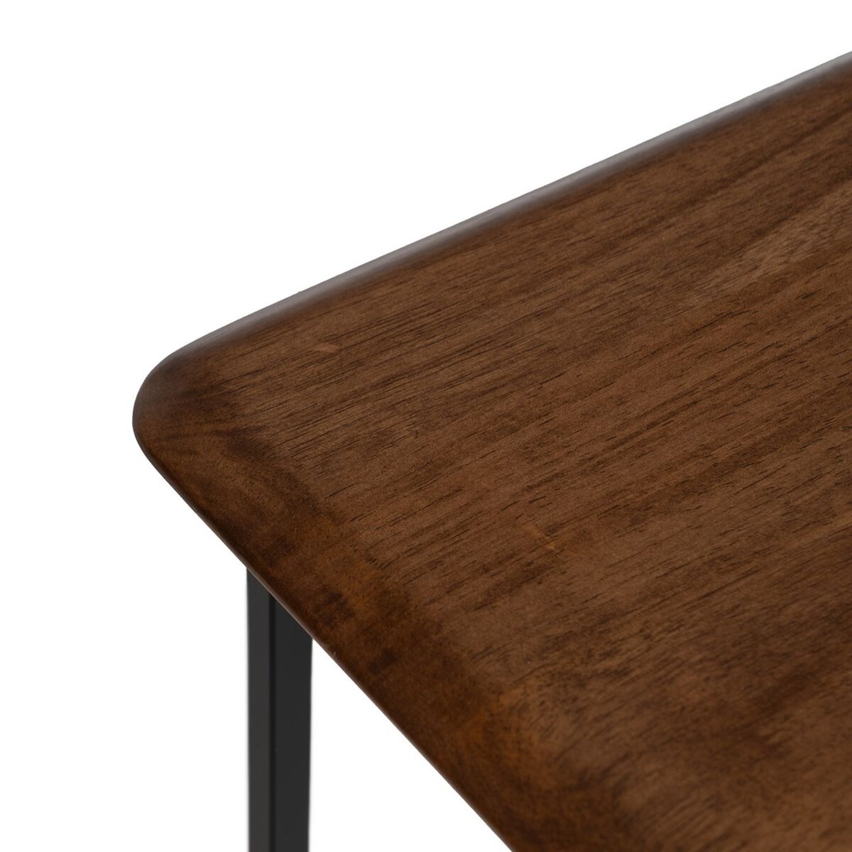 Sidobord LAGOM Svart Naturell Järn Gummiträ 60 x 40 x 60 cm 50 x 35 x 53 cm 2 Delar (2 antal) - 6