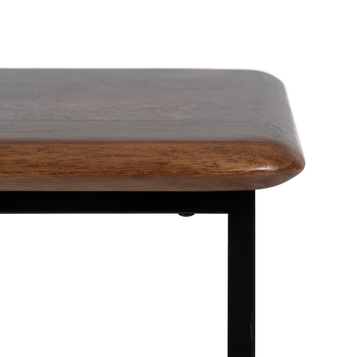 Sidobord LAGOM Svart Naturell Järn Gummiträ 60 x 40 x 60 cm 50 x 35 x 53 cm 2 Delar (2 antal) - 8