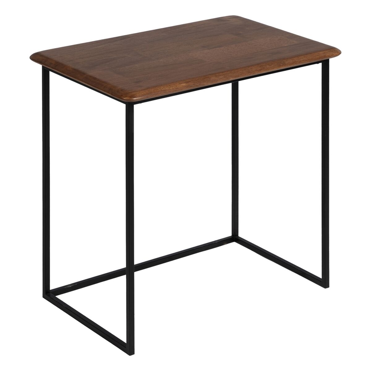 Sidobord LAGOM Svart Naturell Järn Gummiträ 60 x 40 x 60 cm 50 x 35 x 53 cm 2 Delar (2 antal) - 4