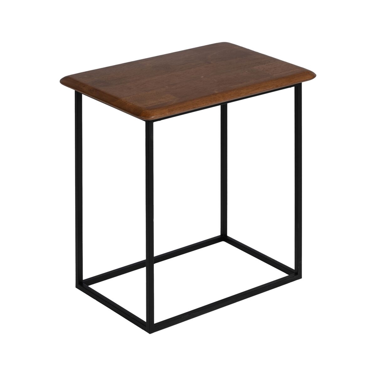 Sidobord LAGOM Svart Naturell Järn Gummiträ 60 x 40 x 60 cm 50 x 35 x 53 cm 2 Delar (2 antal) - 5