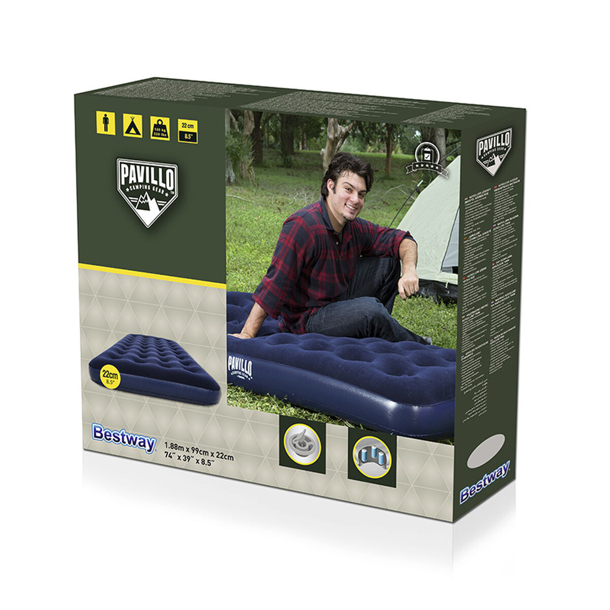 Luftmadrass Bestway 188 x 99 x 22 cm - 2