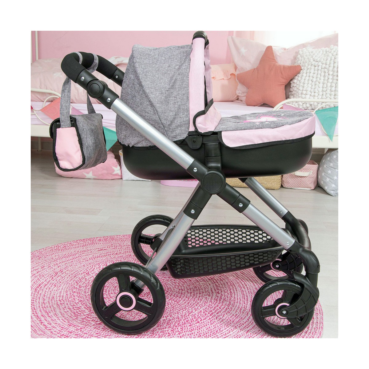Dockvagn Reig Stule Pram Grå 63 cm - 11