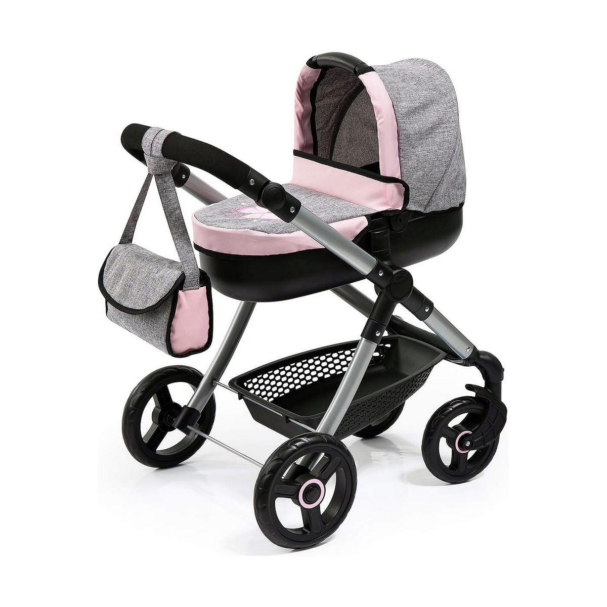 Dockvagn Reig Stule Pram Grå 63 cm