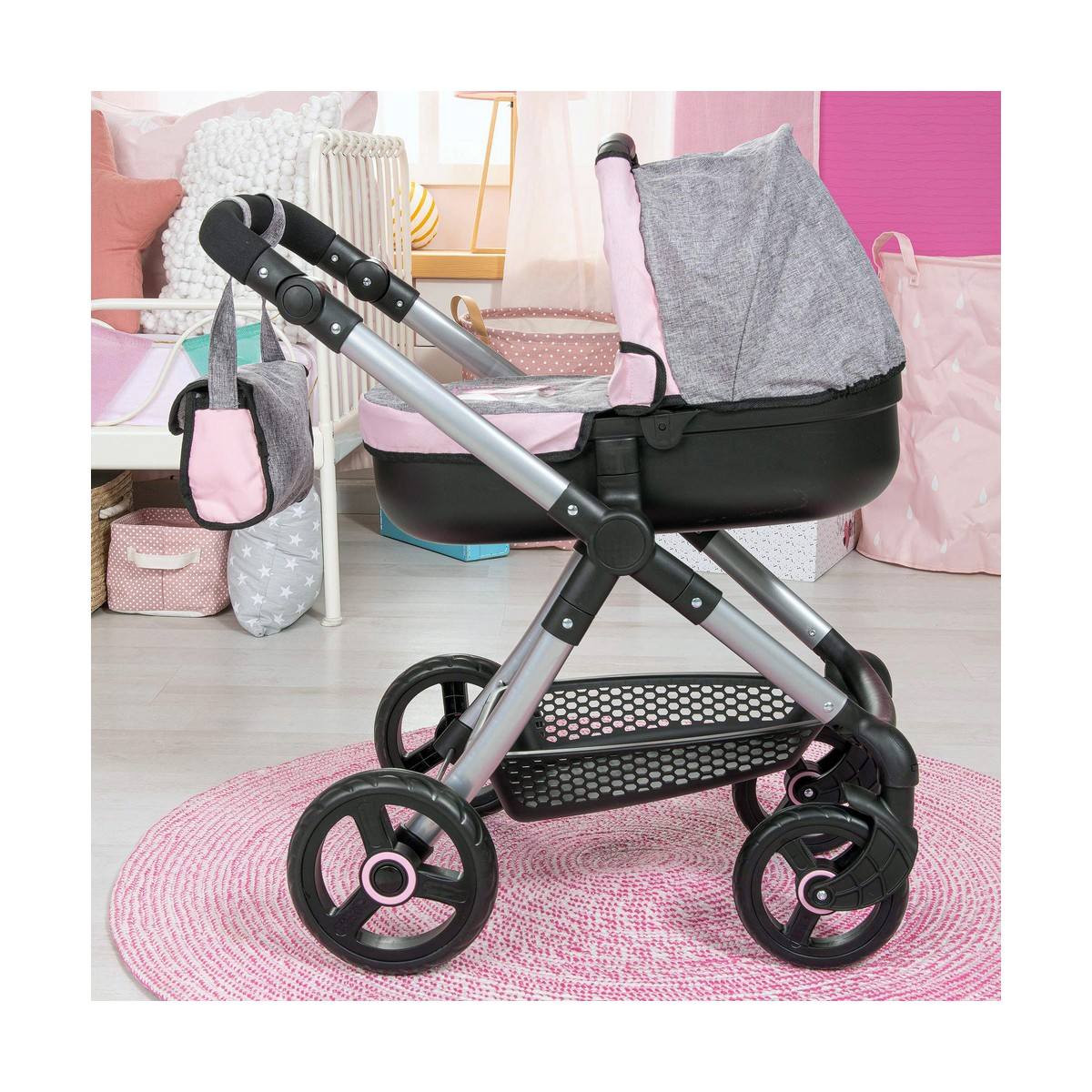 Dockvagn Reig Stule Pram Grå 63 cm - 10