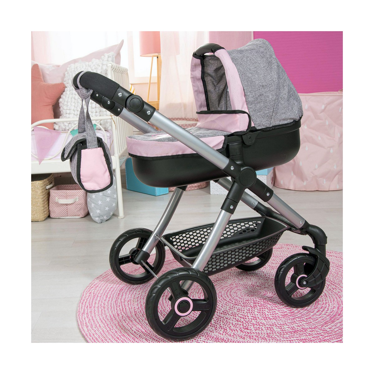 Dockvagn Reig Stule Pram Grå 63 cm - 4