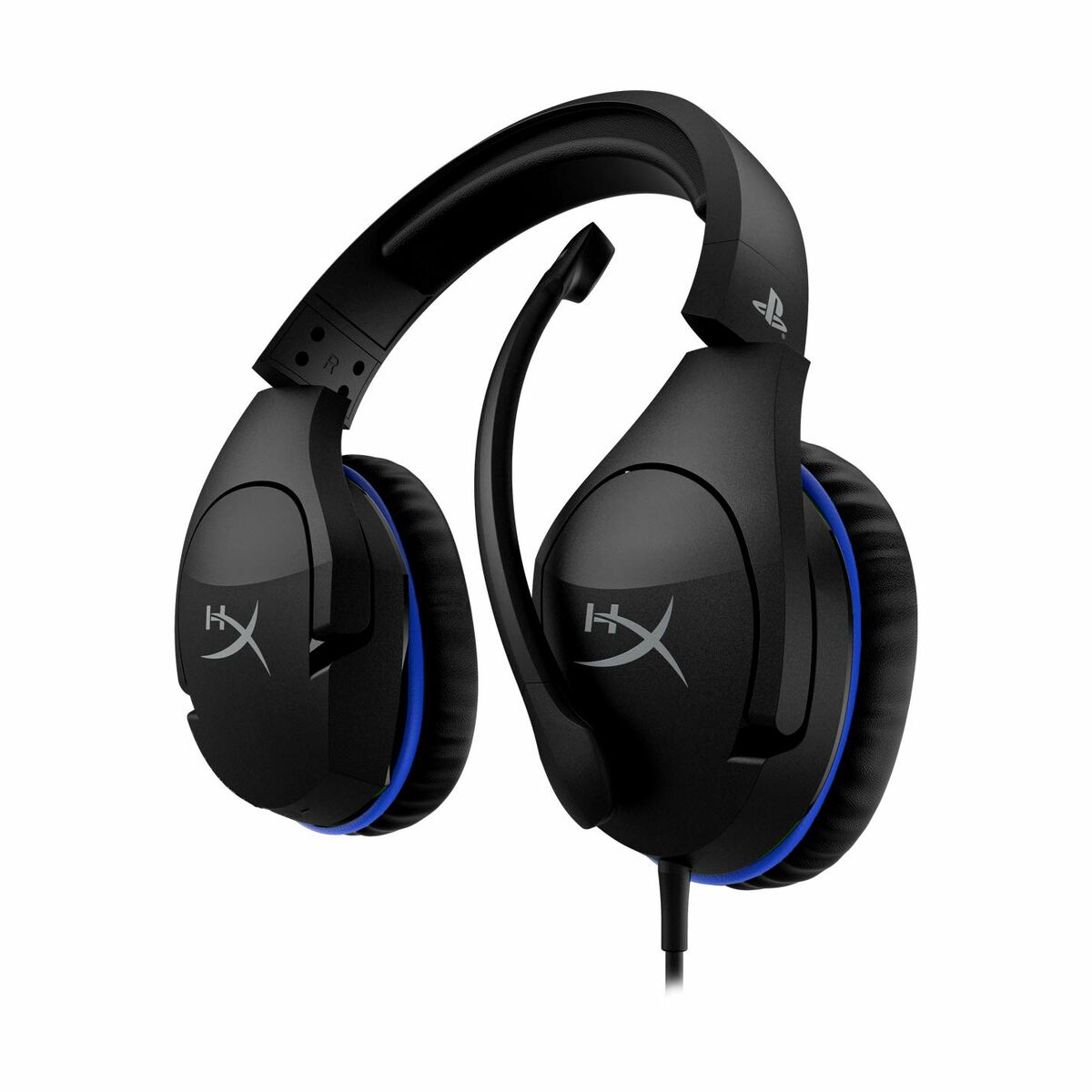 Spelhörlurar med mikrofon Hyperx HyperX Cloud Stinger PS5-PS4 Svart/Blå Blå Svart - 9