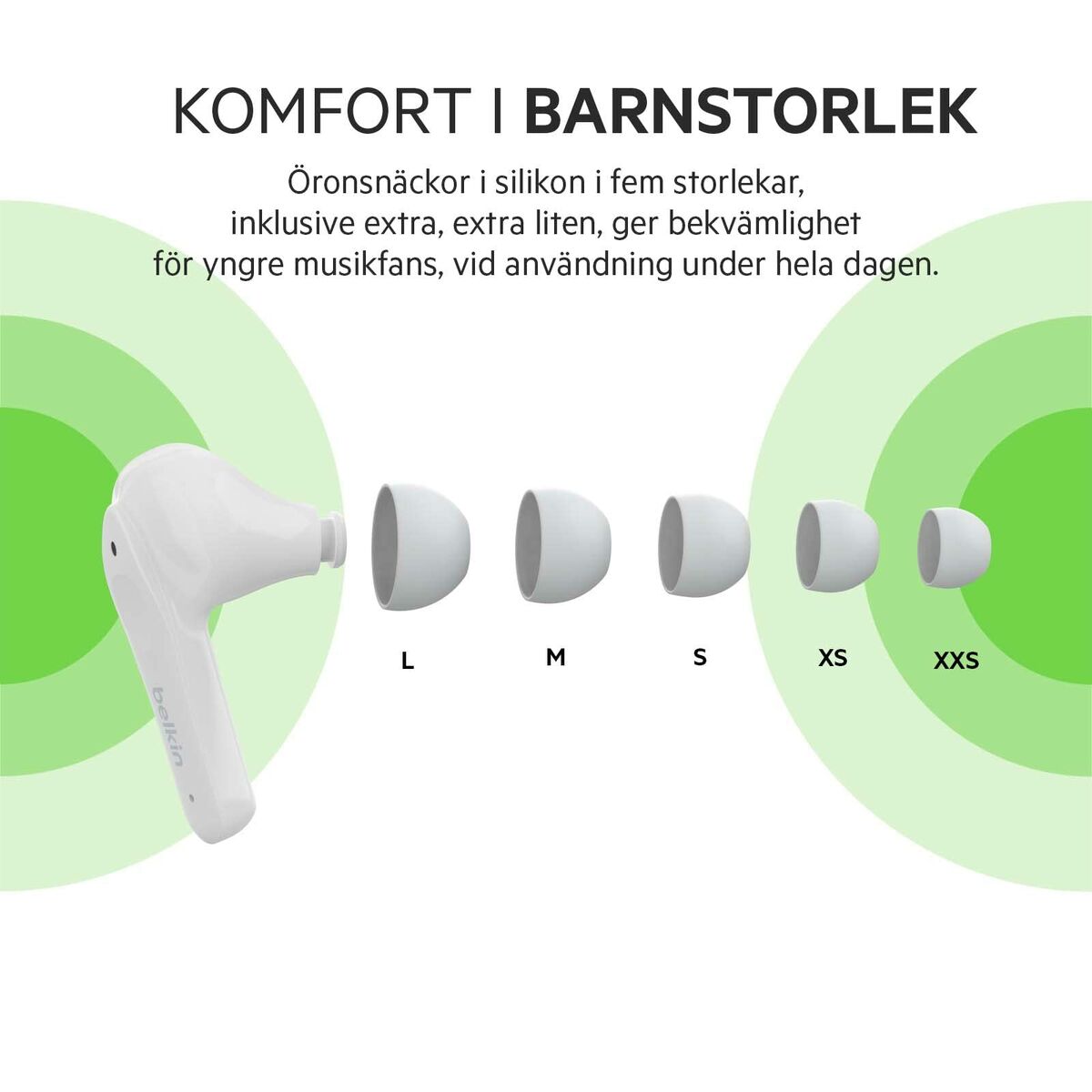 Hörlurar Belkin PAC003BTWH Vit - 4
