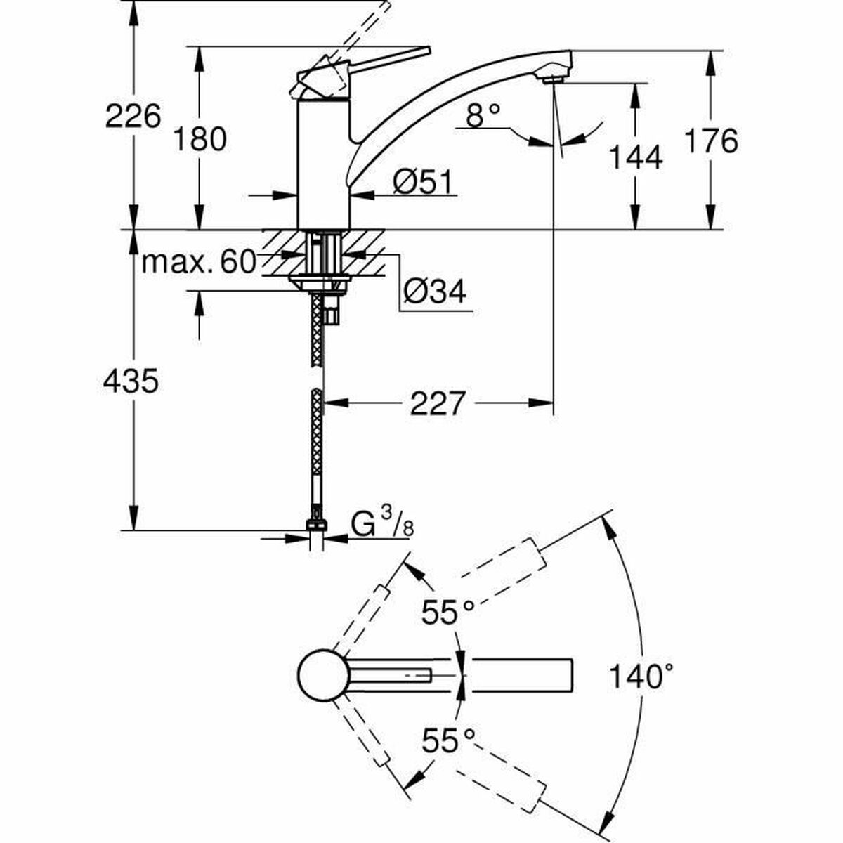 Blandare Grohe 30358000 - 2