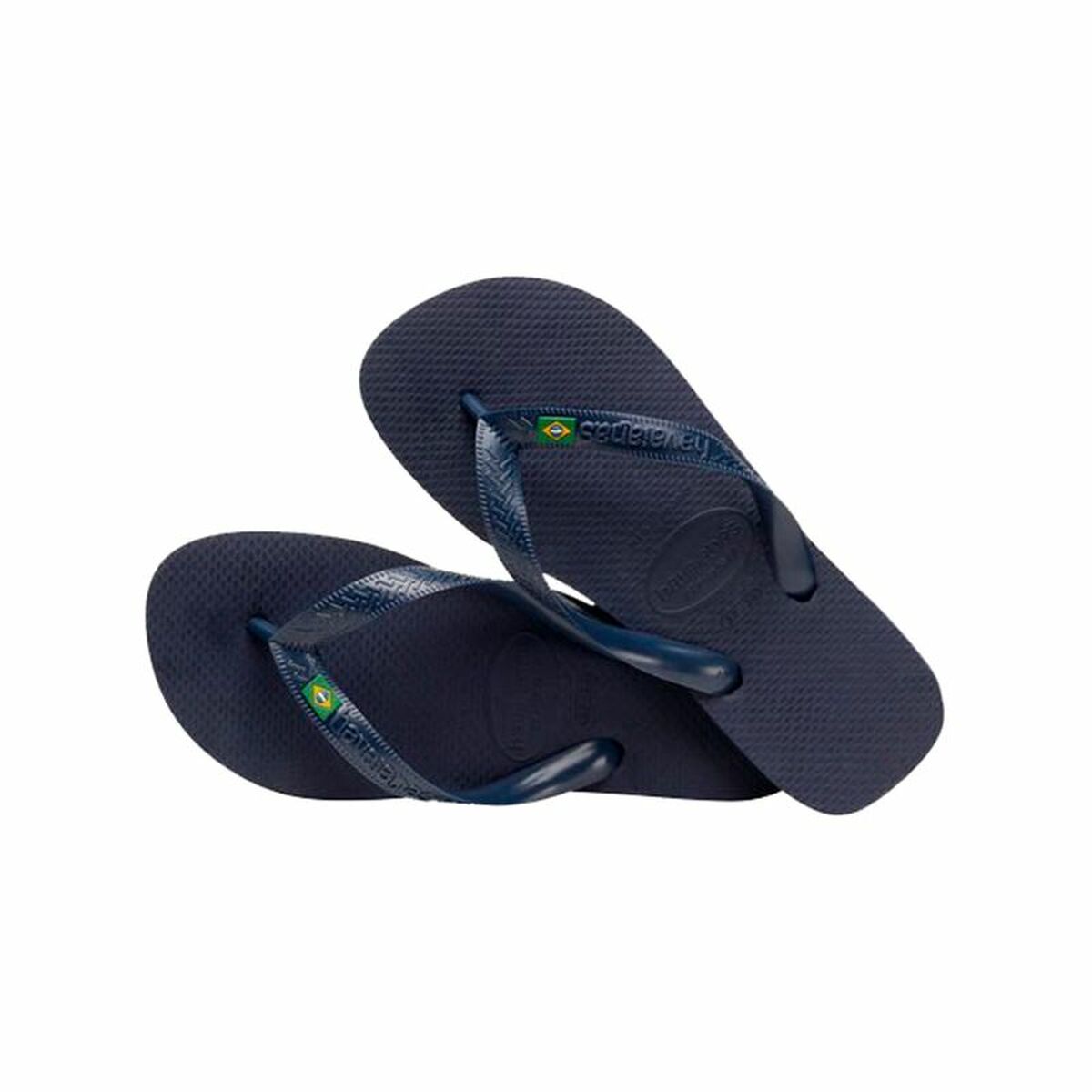 Strandtofflor för män Havaianas Brasil Marinblå - 4