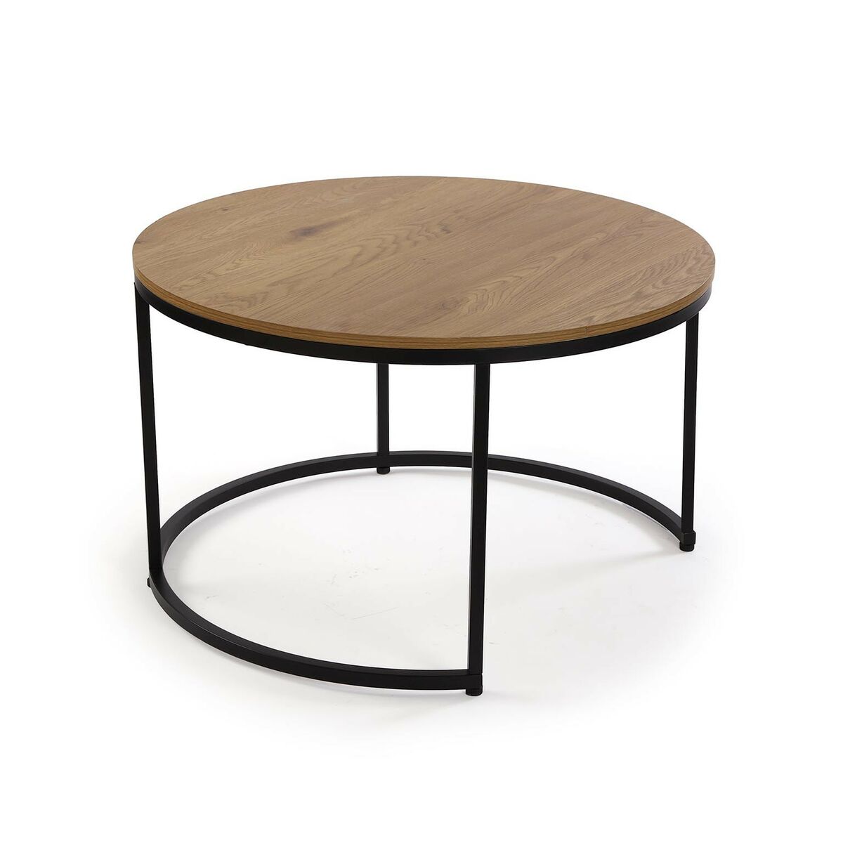 2-bordsset Versa Aurea Svart 48 x 48 x 42 cm 80 x 80 x 48 cm - 3