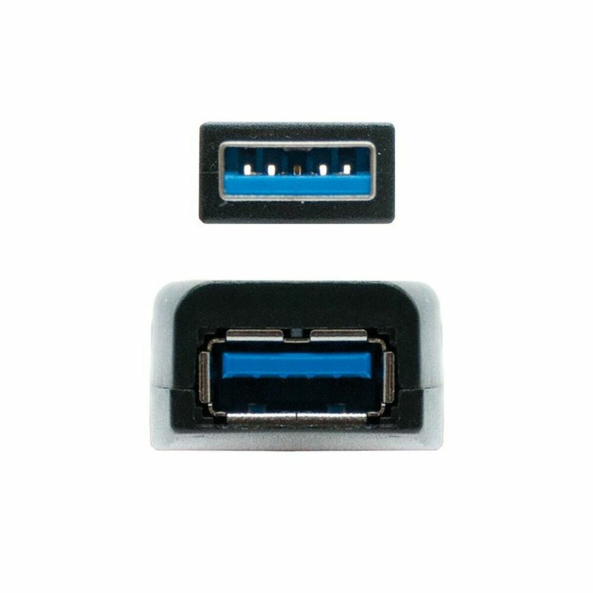 Skarvsladd USB TooQ 10.01.0311 Svart 5 m - 3