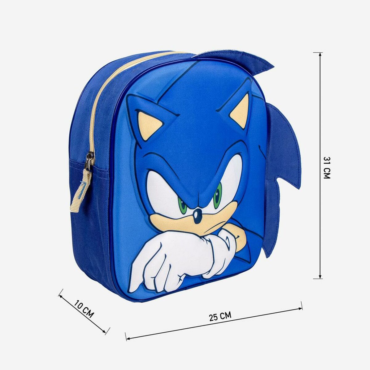 Skolryggsäck Sonic Blå 22 x 27 x 10 cm - 7