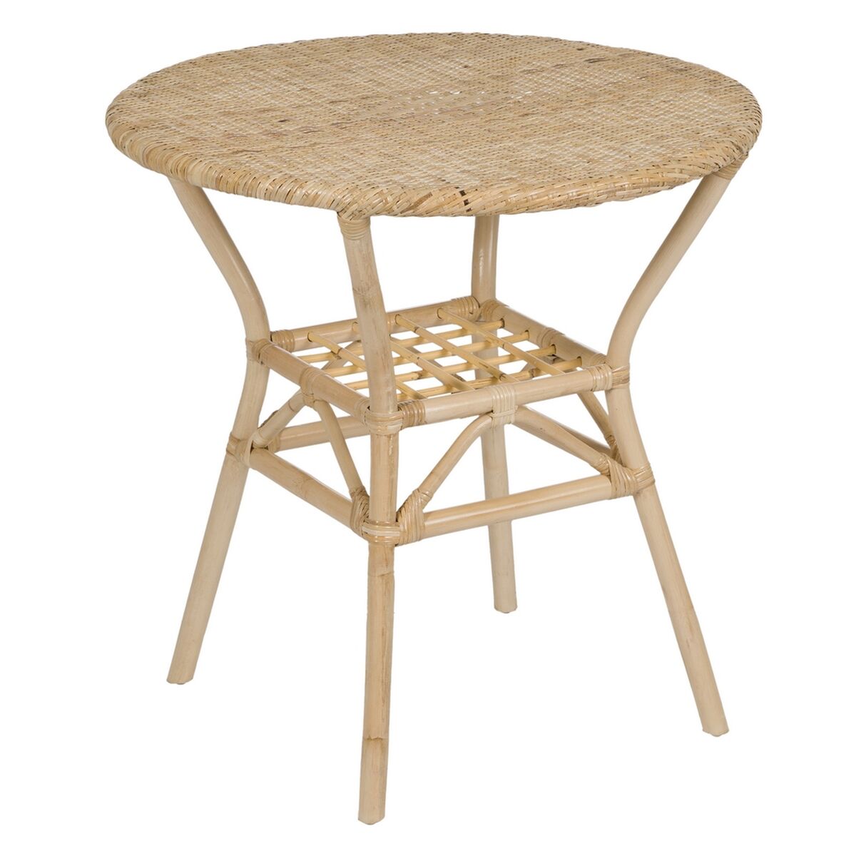 Matsalsbord Naturell Rattan 75 x 75 x 76 cm