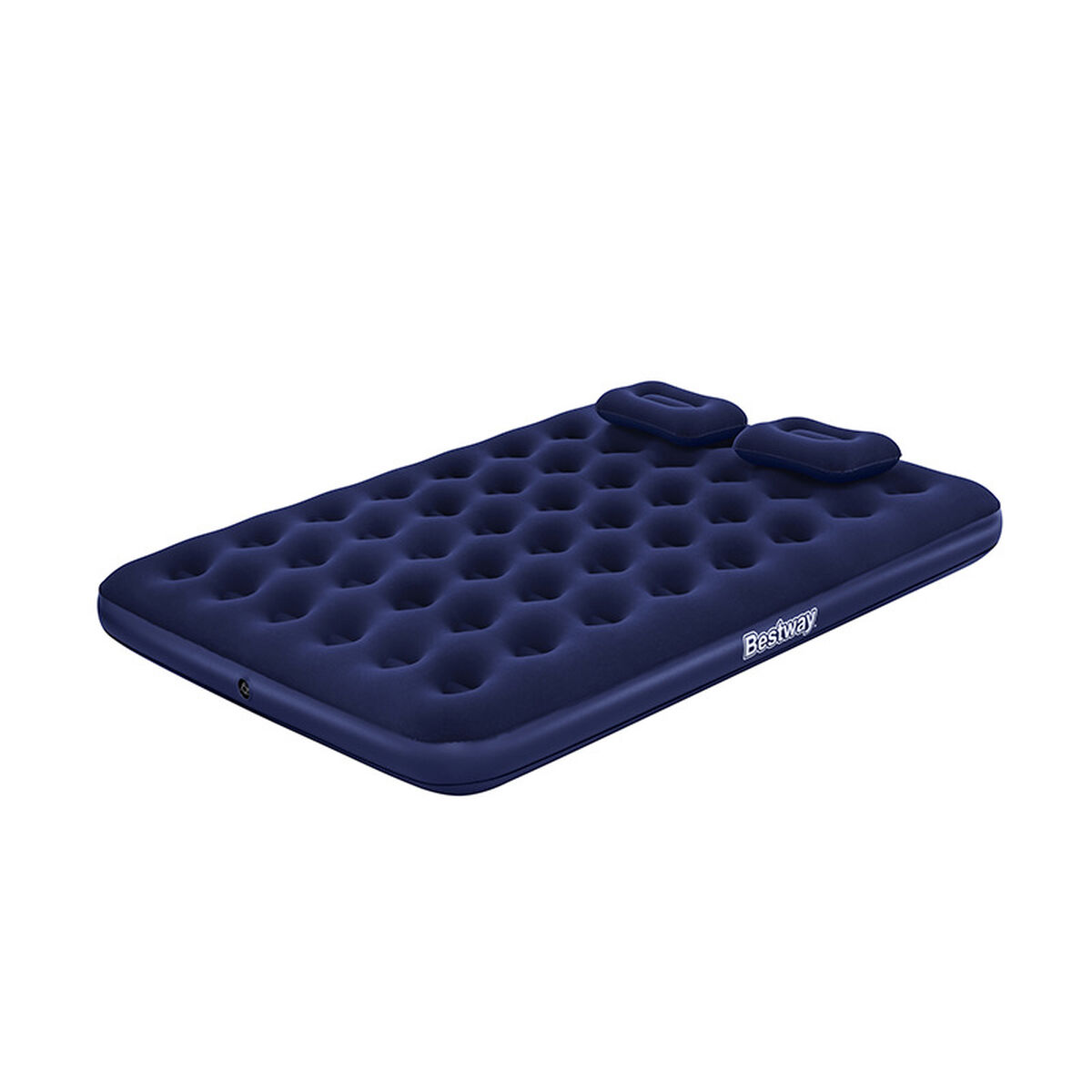 Bestway Dubbel Madrass med Pump och Kuddar 203x152x22 cm Uppblåsbar och Camping 67374