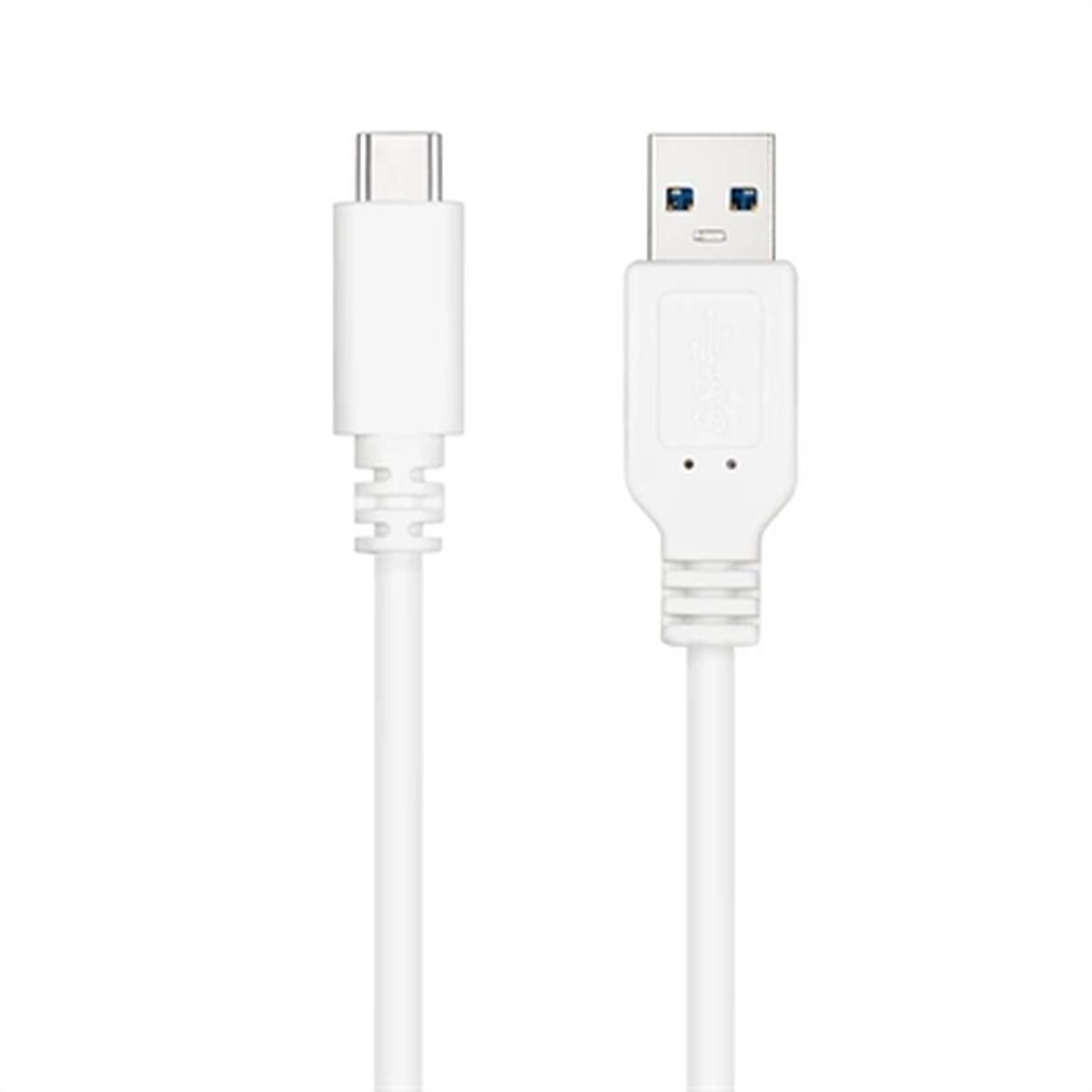 USB-C-kabel till USB NANOCABLE 10.01.4000-W Vit 50 cm (1 antal)