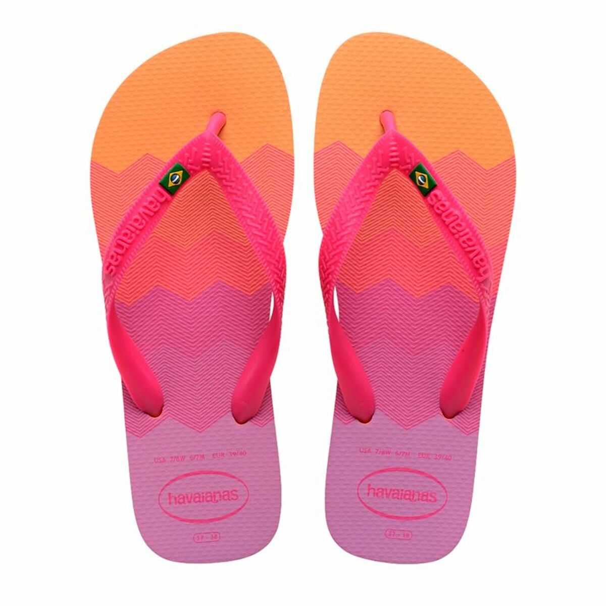 Strandtofflor för kvinnor Havaianas Brasil Fresh Rosa